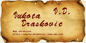 Vukota Drašković vizit kartica